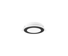 Įleidžiamas LED šviestuvas TRIO AURA, 10 W, 3000 K, 1040 lm, 2 šviesos šaltiniai, juodos sp., Ø15 cm