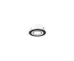 Įleidžiamas LED šviestuvas TRIO CORE, 5 W, 3000 K, 450 lm, 2 šviesos šaltiniai, juodos sp., Ø8,2 cm