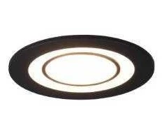 Įleidžiamas LED šviestuvas TRIO CORE, 5 W, 3000 K, 450 lm, 2 šviesos šaltiniai, juodos sp., Ø8,2 cm