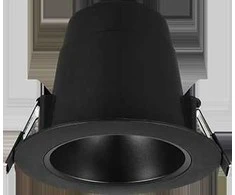 Įleidžiamas LED šviestuvas TRIO VIRUNGA, IP44 6W 900lm 2300/3000/4000K juodos sp Ø11x8,5cm