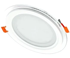 Įleidžiamas stiklinis LED šviestuvas VESTALIGHT, 3000 K, 12 W, 839 lm, IP40, Ø16 cm