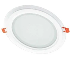 Įleidžiamas stiklinis LED šviestuvas VESTALIGHT, 3000 K, 18 W, 1347 lm, IP40, Ø20 cm