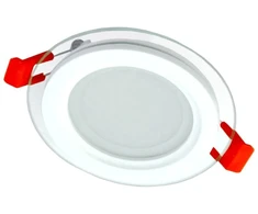 Įleidžiamas stiklinis LED šviestuvas VESTALIGHT, 3000 K, 6 W, 407 lm, IP40, Ø9,7 cm