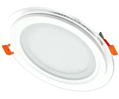 Įleidžiamas stiklinis LED šviestuvas VESTALIGHT, 3000 K, 12 W, 839 lm, IP40, Ø16 cm
