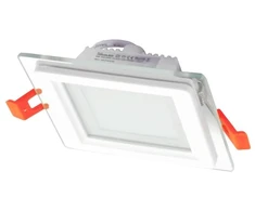 Įleidžiamas stiklinis LED šviestuvas VESTALIGHT, 3000 K, 6 W, 407 lm, IP40, 9,7 x 9,7 cm