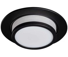 Įleidžiamasis šviestuvas KANLUX AGEO, 1 x GX5.3/GU10, max 10 W, juodos sp., Ø10,7 cm