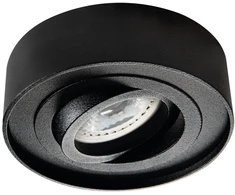 Įleidžiamasis šviestuvas KANLUX MINI BORD, 1 x GX5,3/GU10, max 35 W, juodos sp., Ø9,8 x 5 cm