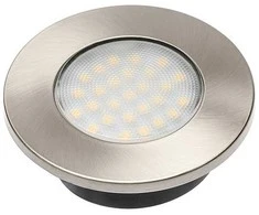 "Barri PLUS LED" rinkinys, 3x įleidžiamas apvalus šviestuvas, 27 LED 3528SMD, šiltai balta