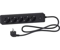 Schneider Electric Ilgiklis Schneider, 5 lizdai, 3 m, juodas; ST9453B