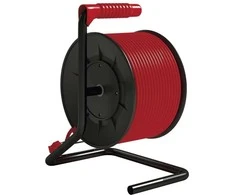 Ilgiklis - ritė 4 lizdų 25m 3x1.5mm² raudonu kabeliu EMOS