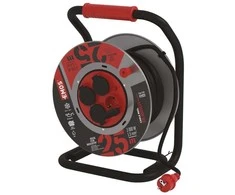 Ilgintuvas ritėje su įžeminimu IP44 Emos 4viet./25m/3x1.5mm