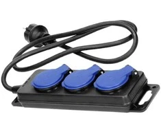 Ilgintuvas su įžeminimu IP44 3-viet./3m/3x1.5mm2 H05RR-F