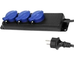 Ilgintuvas su įžeminimu IP44 3-viet./5m/3x1.5mm2 H05RR-F
