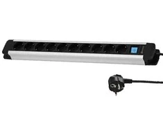 Ilgintuvas su įžeminimu ir jungikliu Electraline 10-viet./2m/3x1.5mm2
