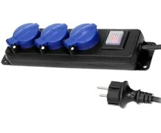 Ilgintuvas su įžeminimu ir jungikliu IP44 3-viet./3m/3x1.5mm2 H05RR-F