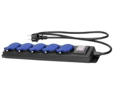 Ilgintuvas su įžeminimu ir jungikliu IP44 5-viet./5m/3x1.5mm2 H05RR-F