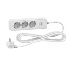 Ilgintuvas su įžeminimu ir jungikliu Schneider Electric 3viet./3m/3x1.5mm2 baltas