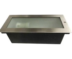 Įmontuojamas lauko šviestuvas Florens IP44 60W E27 H9.1cm nerūd.plieno sp.