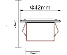 Įmontuojami lauko šviestuvai Alpha Luxform 0.2W/15Lm/12V/2vnt. 3000K/Ø42mm