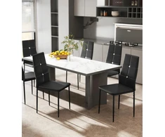 Impor 6x Lori Chair Juodas Glamour Juodas Eco-odos kristalų cirkonio rinkinys