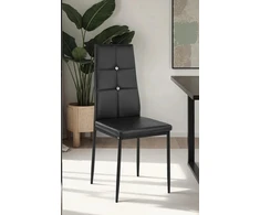 Impor 6x Lori Chair Juodas Glamour Juodas Eco-odos kristalų cirkonio rinkinys