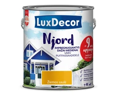 Impregnuojanys dažai medienai LuxDecor Njord, 2,5 l, Žiemos saulė