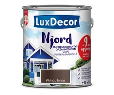 Impregnuojanys dažai medienai LuxDecor Njord, 2,5 l, Vikingų laivas