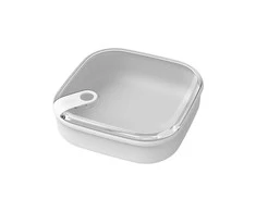 Indas su dangčiu maistui laikyti Ela Rotho 19.5x19.5x6.7cm/1L plokščias/Mistl.Baltas