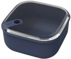 Indas su dangčiu maistui laikyti Ela Rotho 12x12x7.2cm/430ml Midnight Mėlyna