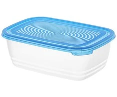 Indas su dangčiu maistui laikyti Sunshine Rotho 1.9L/2vnt. plastikinis/mėlynas