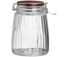 Indelis stiklinis su užspaudžiamu dangteliu 1,5l D12,5xH18cm Urban Living 32480