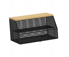 Indų dangtelio tinklelis maisto apsaugai kupolo tinklelis, daugkartinio naudojimo geležinis juodas 52 cm x 31 cm x 27 cm