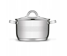 INDUKCINĖ DUJINĖ Plieninė VIRTUVĖ Dangtis Tadar Roger II 4,4 l 22cm