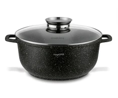 INDUKCINIS PUODAS DIDELEI DUJINĖ ORKAITĖ Konighoffer Pollo Juodas 6,5l 28cm