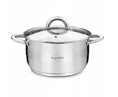 INDUKCINIS PUODAS dujinis plieno dangtis kietas Konighoffer Faro 4.7L 22cm