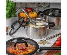 INDUKCINIS PUODAS Plienas, NERŪDIJAMAS, Tvirtas dujinis Starke Pro Rigor 3.3L 20cm