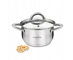 INDUKCINIS PUODAS Plieninis dujinis dangtis MAŽAS Konighoffer Faro 1,8 l 16 cm