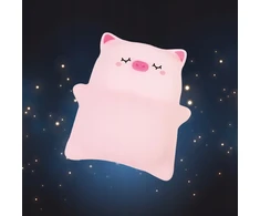 InnoGIO vaikiška naktinė lemputė silikoninė LED piggy touch minkšta