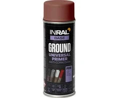 Aerozolinis gruntas antikorozinis INRAL GROUND raudonas RAL 3009 400 ml.