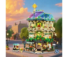 Insoon Blocks CITY CAFE COFFEE HOUSE LED HOUSE PARDUOTUVĖ FIGŪRA DOVANAI 1876×