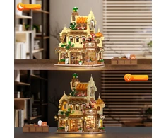 Insoon BLOKŲ KAVINĖ KAVOS NAMAI LED FIGURINE KŪRYBINIAI NAMAI 1289 vnt.