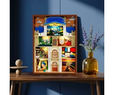Insoon KNYGŲ BLOKAI NOOK Dėlionė HOUSE KNYGNYNAS STARRY NIGHT SCREM DOVANA 7 viename