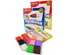 Inspira MODELINA SZKOLNA PLASTYCZNA DLA DZIECI NIEBRUDZĄCA KREATYWNA 12 COLOURS
