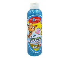 Schemat Inspiria dekoratyviniai dažai su blizgučiais, 250 ml, mėlyni