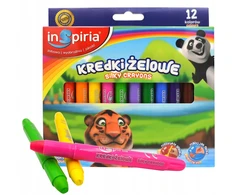 Schemat Inspiria gelio kreidelės vaikams, 12 spalvų