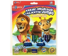 Schemat Inspiria Jumbo 18 spalvų trikampės kreidelės