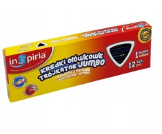 Inspiria Jumbo pieštukinės kreidelės, 12 vnt., mėlynos