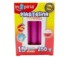 Inspiria Plastelino rinkinys vaikams, 15 vnt., rožinė, minkšta, elastinga