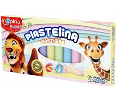 Inspiria Plastelinos rinkinys vaikams, 12 spalvų, minkšta, nelipni