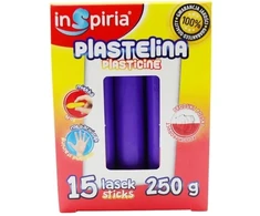 Inspiria Plastelinos rinkinys vaikams, 15 vnt., minkšta, violetinė